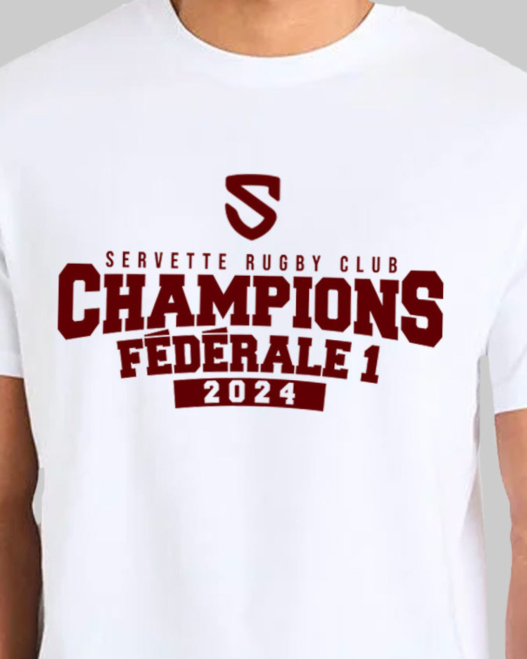 T-shirt Champions Fédérale 1 (Original blanc)